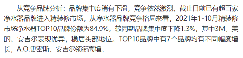 截止2021年前10月，精裝修市場凈水器持續(xù)增長-廣東水展 watertech china (guangdong) - 2026年3月5-7日-環(huán)保水處理 | 膜與水處理 | 凈水設(shè)備及配件
